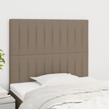 vidaXL Κεφαλάρια Κρεβατιού 2 τεμ. Taupe 80x5x78/88cm Υφασμάτινο
