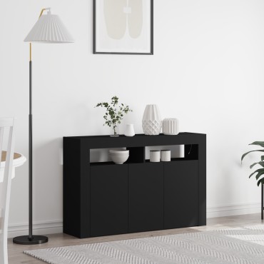 vidaXL Σαλονιού Μαύρο Ξύλο μηχανής 116x30x75cm Σαλονιού Ορθογώνιο 1 τεμ.