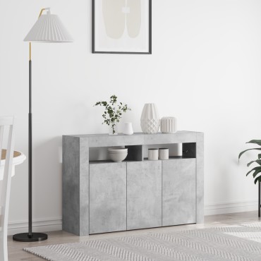 vidaXL Συρτάρι Γκρι από Μηχανικά Ξύλο 116x30x75cm Ορθογώνιο 1 τεμ.