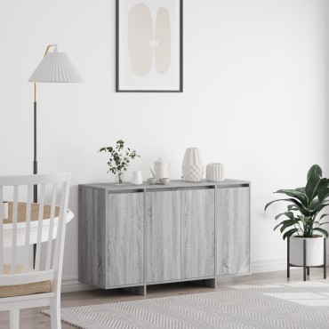 vidaXL Πλαϊνό Γραφείο Γκρι sonoma Επεξεργασμένο ξύλο 120x41x75cm 1 τεμ.