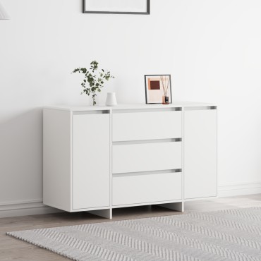 vidaXL Κονσόλα Λευκή 120x41x75cm Κατασκευασμένη από Συνθετικό Ξύλο 1 τεμ.