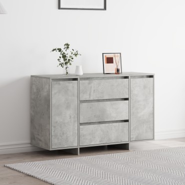 vidaXL Μπουφές Σκυρόδεμα Γκρι 120x41x75cm Κατασκευασμένο Ξύλο 1 τεμ.