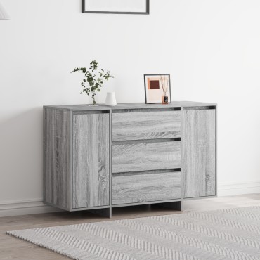 vidaXL Μπουφές Γκρι Σονομά 120x41x75cm Επεξεργασμένο Ξύλο 1 τεμ.