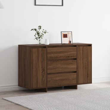vidaXL Μπουφές Καφέ Δρυς 120x41x75cm Επεξεργασμένο Ξύλο 1 τεμ.