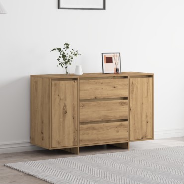 vidaXL Πλευρικός Ράφτης Artisan Δρυς 120x41x75cm Επεξεργασμένο Ξύλο 1 τεμ.