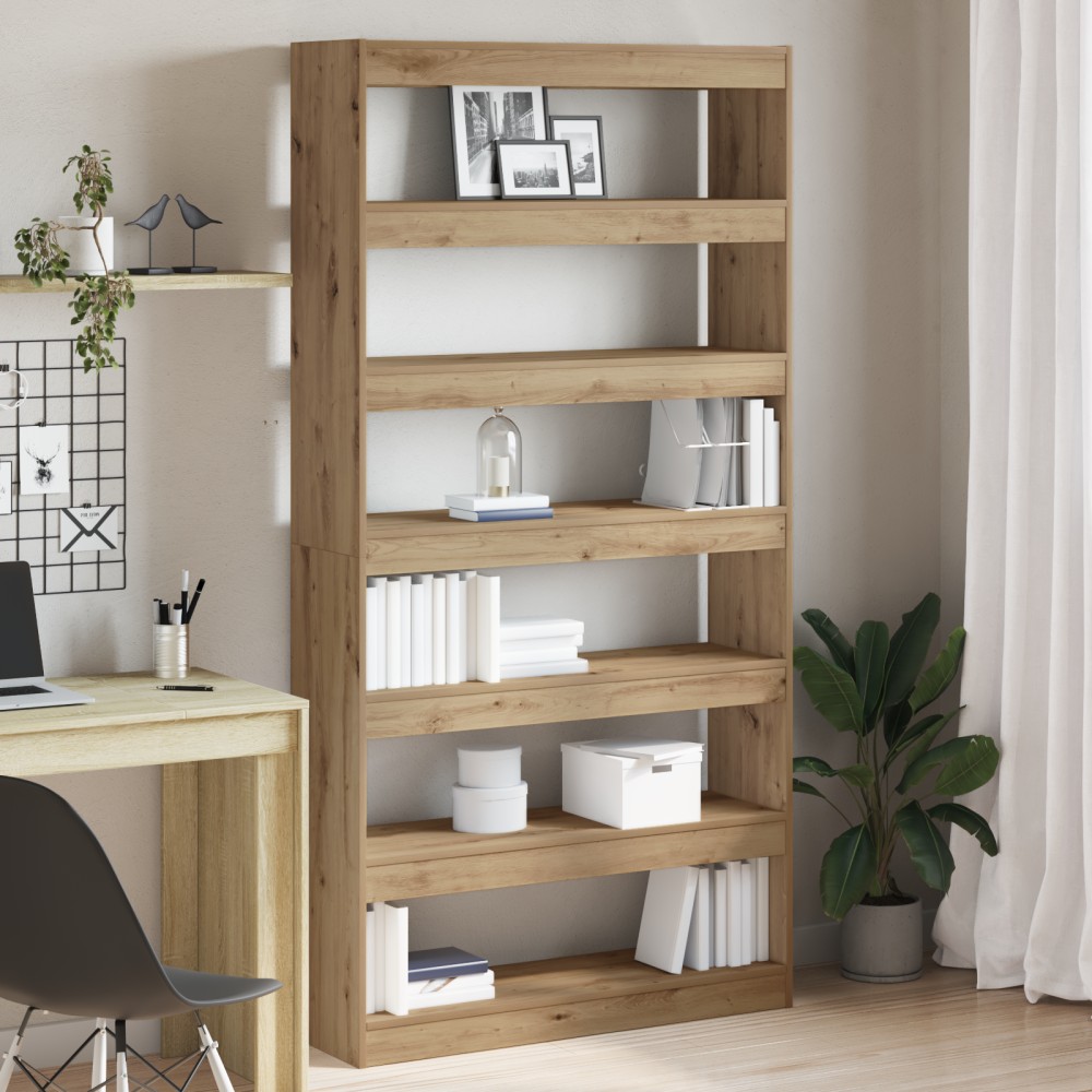 vidaXL Βιβλιοθήκη 6 επιπέδων 100x30x198cm Επεξεργασμένο Ξύλο 1 τεμ.