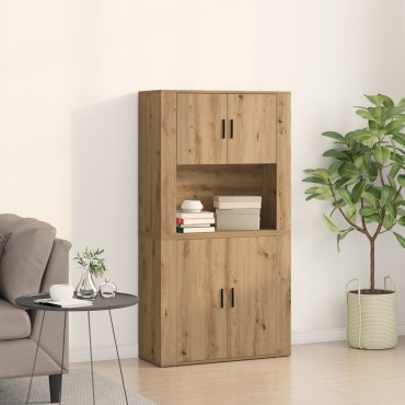 vidaXL Υψηλό ντουλάπι Artisan Oak 80x33x150cm Επεξεργασμένο ξύλο 1 τεμ.