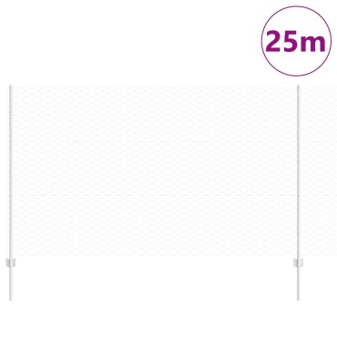 Φράχτης vidaXL 22 τεμ. U-Channel 140cm Γαλβανισμένος Χάλυβας, Εξαγωνικός Φράχτης vidaXL 1.4x25 μ Γαλβανισμένος Χάλυβας