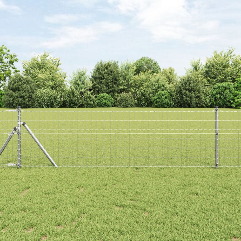 vidaXL Euro Fence με 13 Πόλους 0.6x25 μ Γαλβανισμένος Χάλυβας