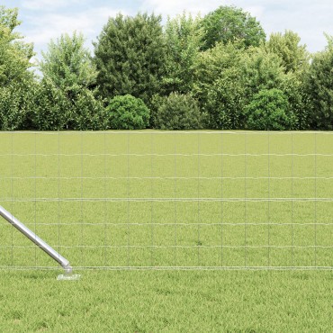 vidaXL Euro Fence με 13 Στερεωτικές Αγκύρες 0.4x25 μ Γαλβανισμένος Χάλυβας