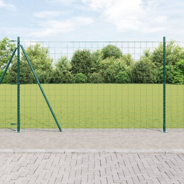vidaXL Euro Fence με 7 Στηρίγματα 1.6x10 μ. Γαλβανισμένο Ατσάλι