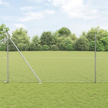 vidaXL Εξάγωνος Φράχτης 1.6x50 m Γαλβανισμένος Χάλυβας