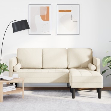 vidaXL Καναπές Γωνιακός 3-Θέσιος Λινός 160 εκ 173x131x67cm 1 τεμ.