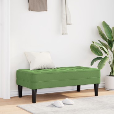 vidaXL Παγκάκι Φωτεινό Πράσινο 113x57x39cm Βελούδο