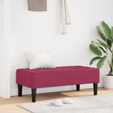 vidaXL Παγκάκι Βαθύ Κόκκινο 113x57x39cm Βελούδο