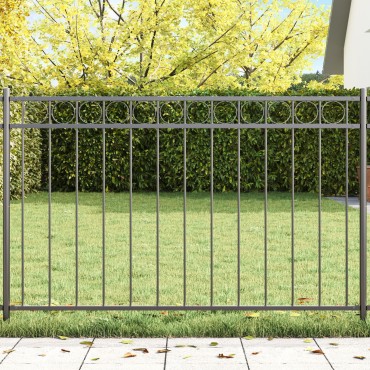 vidaXL Στοιχείο Φράχτη ASSEN 170x80cm Ατσάλι Γκρι