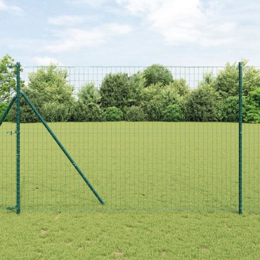 vidaXL Φράχτης Euro Πράσινος 1.5x10 μ Σίδερο 1000x0.2x150 cm