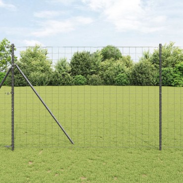 vidaXL Φράκτης Euro Γκρι 1.6x10 μ Σίδερο 1000x0.2x160cm