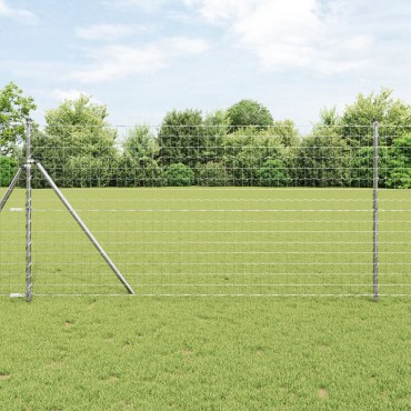 vidaXL Euro Fence 1.2x25 μ Γαλβανισμένο Ατσάλι 2500x0.2x120 cm