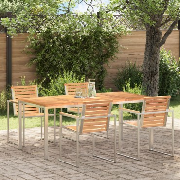 vidaXL Τραπέζι Εξωτερικού Χώρου 180x90x75cm Μασίφ Ξύλο Teak 1 τεμ.