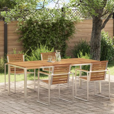 vidaXL Τραπεζάκι Φαγητού 200x90x74.5cm από Μασίφ Ξύλο Ακακίας 1 τεμ.