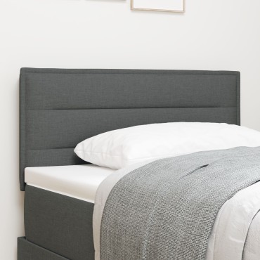 vidaXL Κεφαλάρι Σκούρο Γκρι ύφασμα 80x7x88cm 1 τεμ.