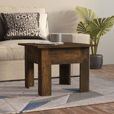 vidaXL Τραπεζάκι Σαλονιού Καπνιστή Δρυς 55x55x42cm Μοριοσανίδα 1 τεμ.