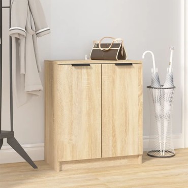 vidaXL Παπουτσοθήκη Sonoma Δρυς 59x35x70cm από Επεξεργασμένο Ξύλο 1 τεμ.