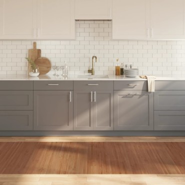 vidaXL Χαλί Ορθογώνιο Καφέ 100x300cm Μπαμπού