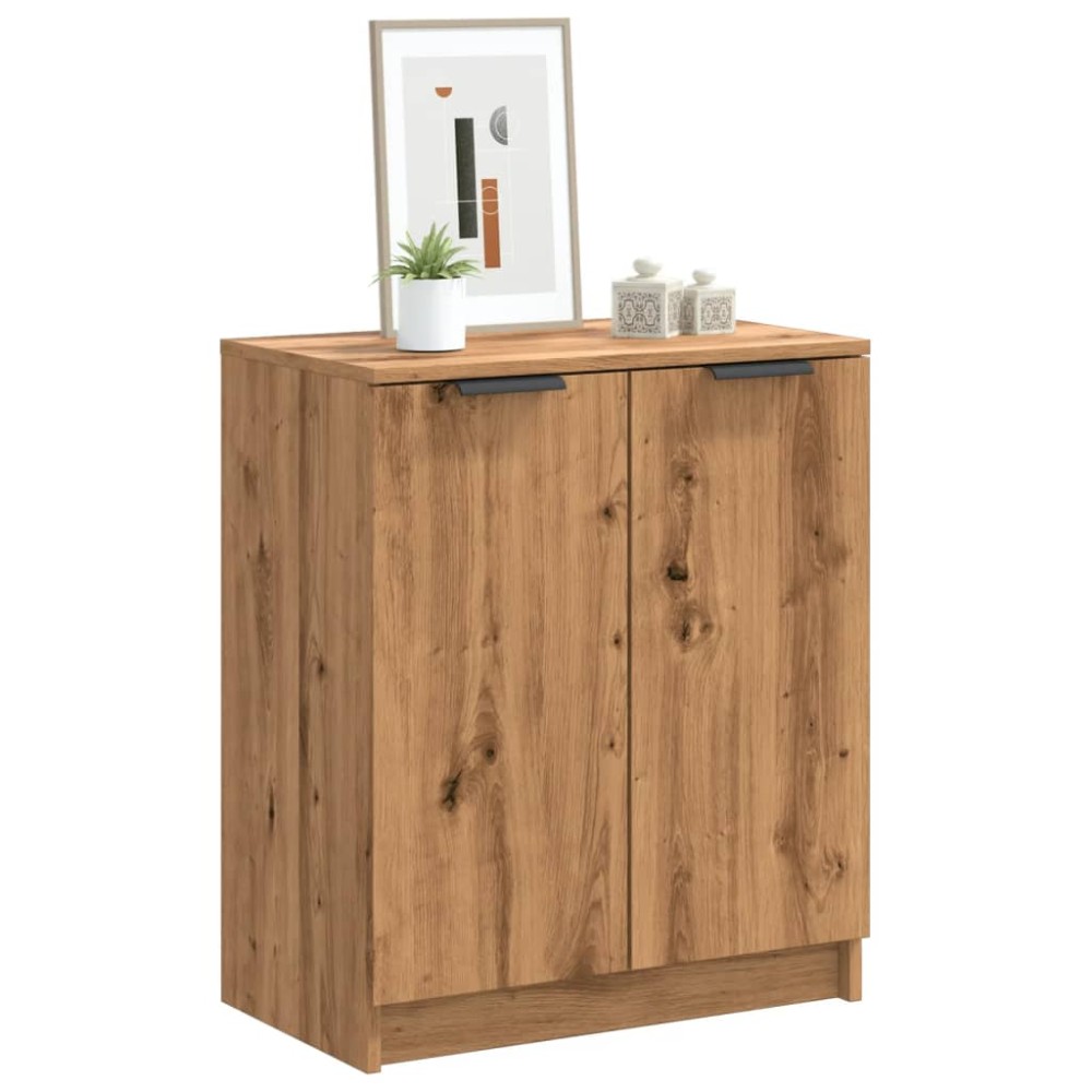 vidaXL Παπουτσοθήκη Αρτισιανή Δρυς 59x35x70cm Επεξ. Ξύλο