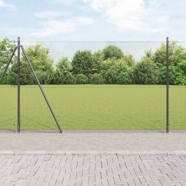 vidaXL Συρματόπλεγμα με Σκυρόδεμα 50x1,4 μ PVC-Επικαλυμμένο Ατσάλι