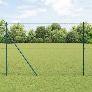 vidaXL Hexagon Fence Γκρι 1.6x100 μ Χάλυβας 10000x160x cm