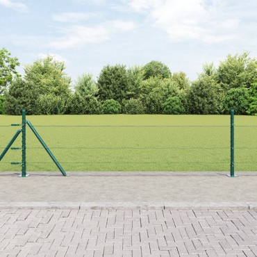vidaXL Hexagon Fence Πράσινο 0.4x10 μ Χάλυβας