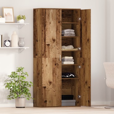 vidaXL Υψηλή ντουλάπα Παλιό Ξύλο 80x35x180cm Επεξεργασμένο Ξύλο
