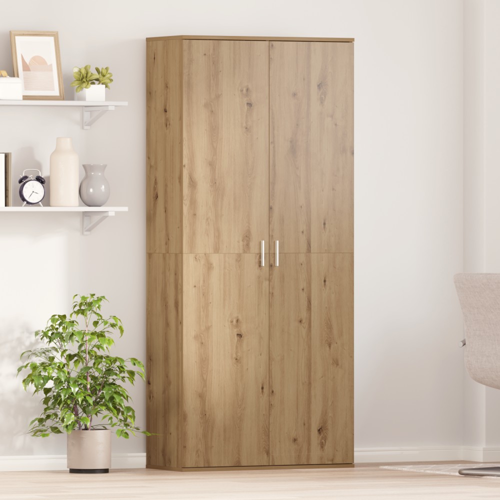 vidaXL Ψηλή Ντουλάπα 80x35x180cm Επεξεργασμένο Ξύλο artisan δρυς