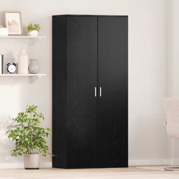 vidaXL Highboard Μαύρη Δρυς 80x39x178cm από Μοριοσανίδες