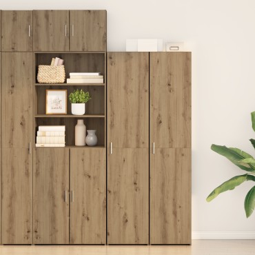 vidaXL Υψηλός μπουφές Artisan Oak 40x42.5x185cm Επεξεργασμένο ξύλο 1 τεμ.