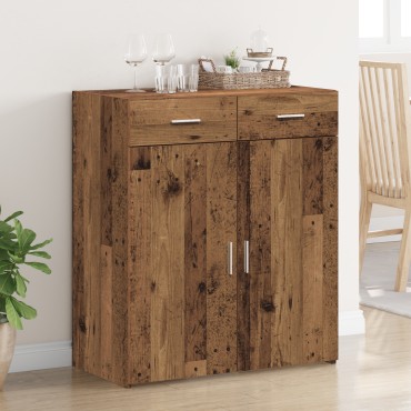 vidaXL Ντουλάπι Αποθήκευσης Παλιό Ξύλο 80x42.5x93.5cm από Τεχνητό Ξύλο 1 τεμ.