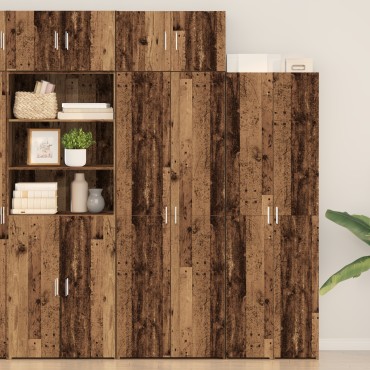 vidaXL Ντουλάπα Αποθήκευσης Παλιό Ξύλο 70x42.5x225cm Επεξεργασμένο Ξύλο 1 τεμ.