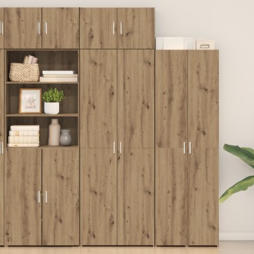vidaXL Ντουλάπα Αποθήκευσης Ξύλο Δρυός 70x42.5x225cm Επεξεργασμένο Ξύλο 1 τεμ.