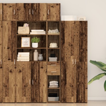 vidaXL Ντουλάπι Αποθήκευσης Παλιού Ξύλου 30x42.5x225cm Κατασκευασμένο Ξύλο 1 τεμ.