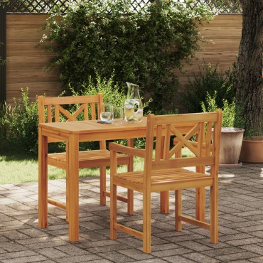 vidaXL Καρέκλες Κήπου 2 τεμ. 56x56x90cm Συμπαγές Ξύλο Ακακίας