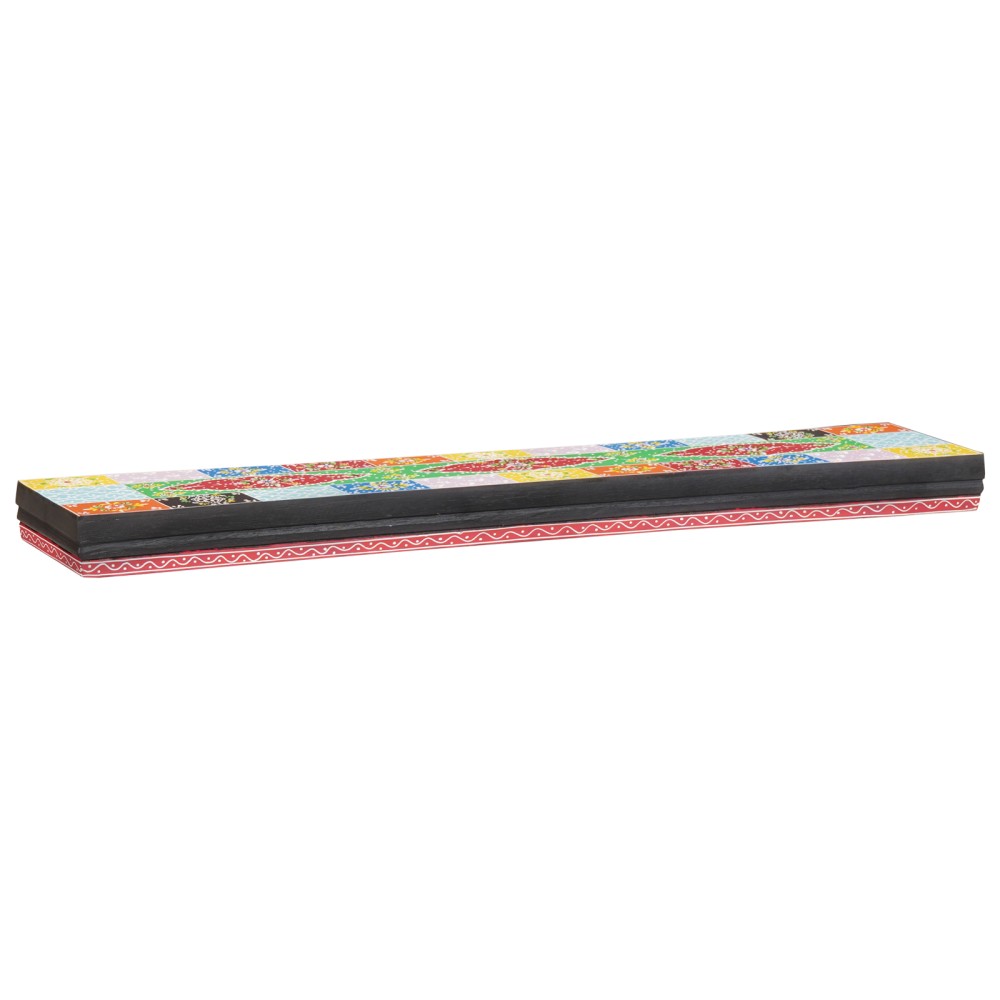 vidaXL Ράφια Τοίχου 2 τεμ. 100x20x6cm Στερεό Ξύλο Μάνγκο