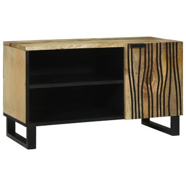 vidaXL Ντουλάπι τηλεόρασης 80x31.5x46cm Στρατηγικά ξύλο μάνγκο και ξύλο προσδιορισμού 1 τεμ.