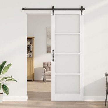 vidaXL Εσωτερική Πόρτα με Γυαλί "ORKDAL" Λευκή 83x232x4 εκ.