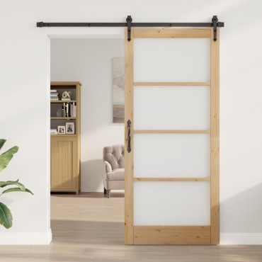 vidaXL Εσωτερική Πόρτα με Γυαλί "ORKDAL" 93x211x4 εκ Ξύλο Πεύκου