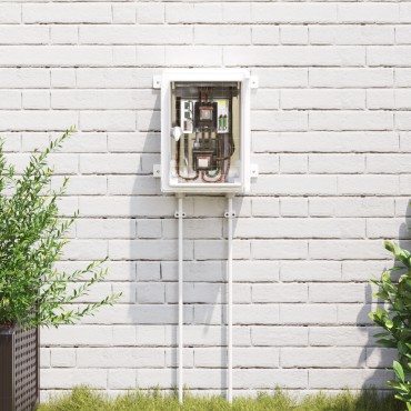 vidaXL Κουτί Ελέγχου IP65 Υδατοστεγές Γκρι 25x13x33 cm ABS Πλαστικό