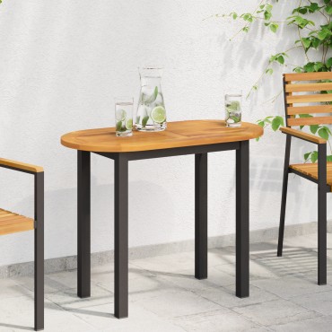 vidaXL Επιφάνεια Τραπέζι 90x45x2,2cm Ωοειδής Μασίφ Ξύλο Ακακίας
