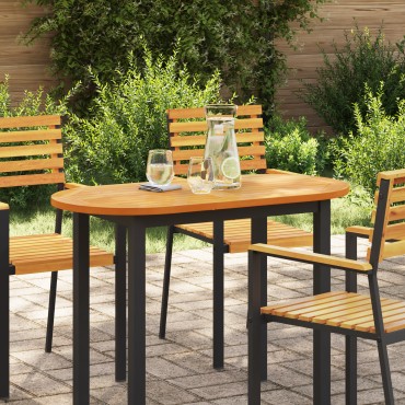vidaXL Ωοειδής Επιφάνεια Τραπέζι 100x50x2.2cm μασίφ ξύλο ακακίας