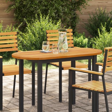 vidaXL Επιφάνεια Τραπεζιού 110x55x2,2cm Ωοειδής Μασίφ Ξύλο Ακακίας 1 τεμ.